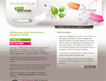 Tablet Screenshot of en.automne-cms.org